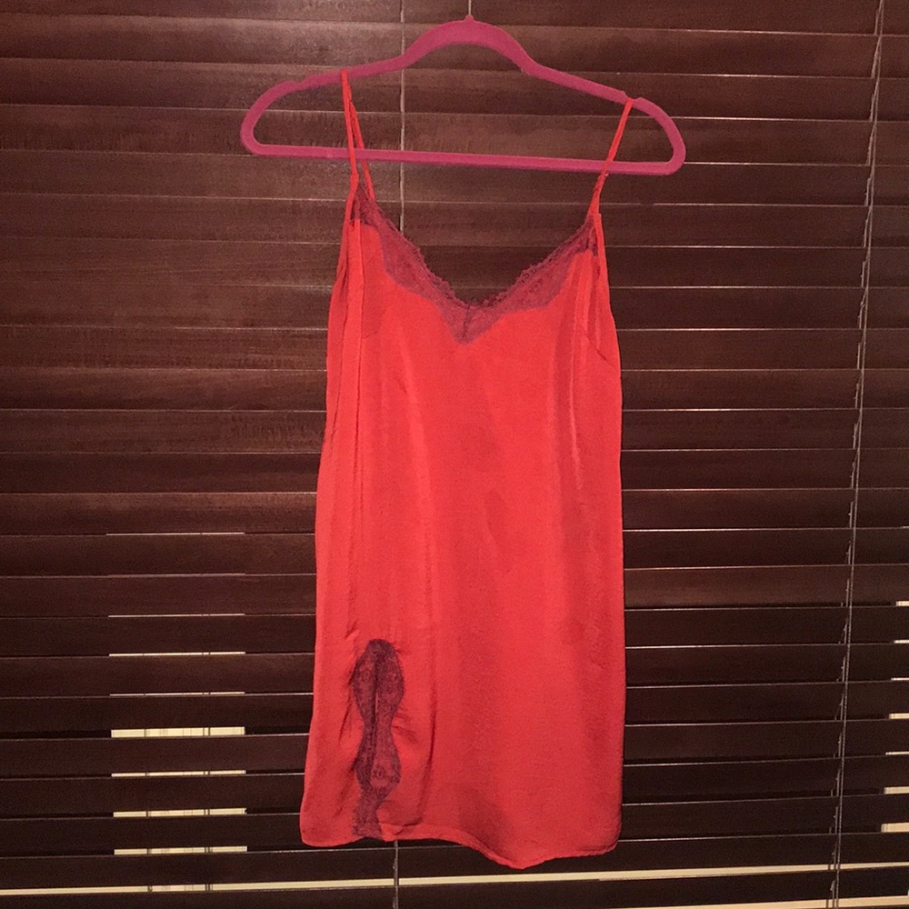 Sexy silk mini dress